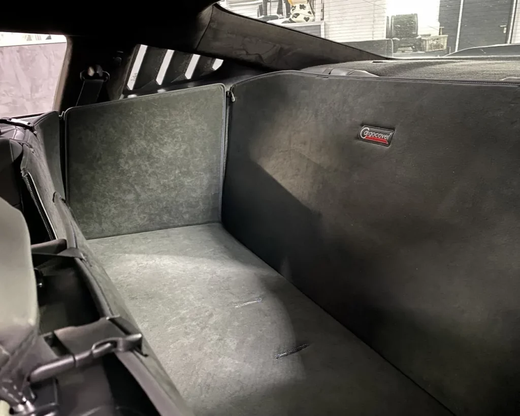 Hund Rückbankschutz Ford Mustang Coupe S550 2015 bis 2023 - Rückbankschutz für Hunde - Rücksitzbank von CargoCover - Produktbild 1