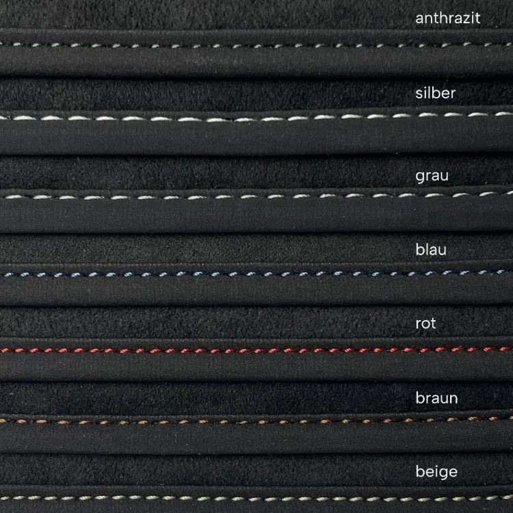 CargoCover - Hunde Kofferraumschutz für Autos - Individualisierung: Kontrastnaht für Einfassung